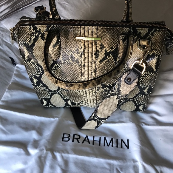 Brahmin Caroline Caviar Felix Genuine Leather - Picture 2 of 10